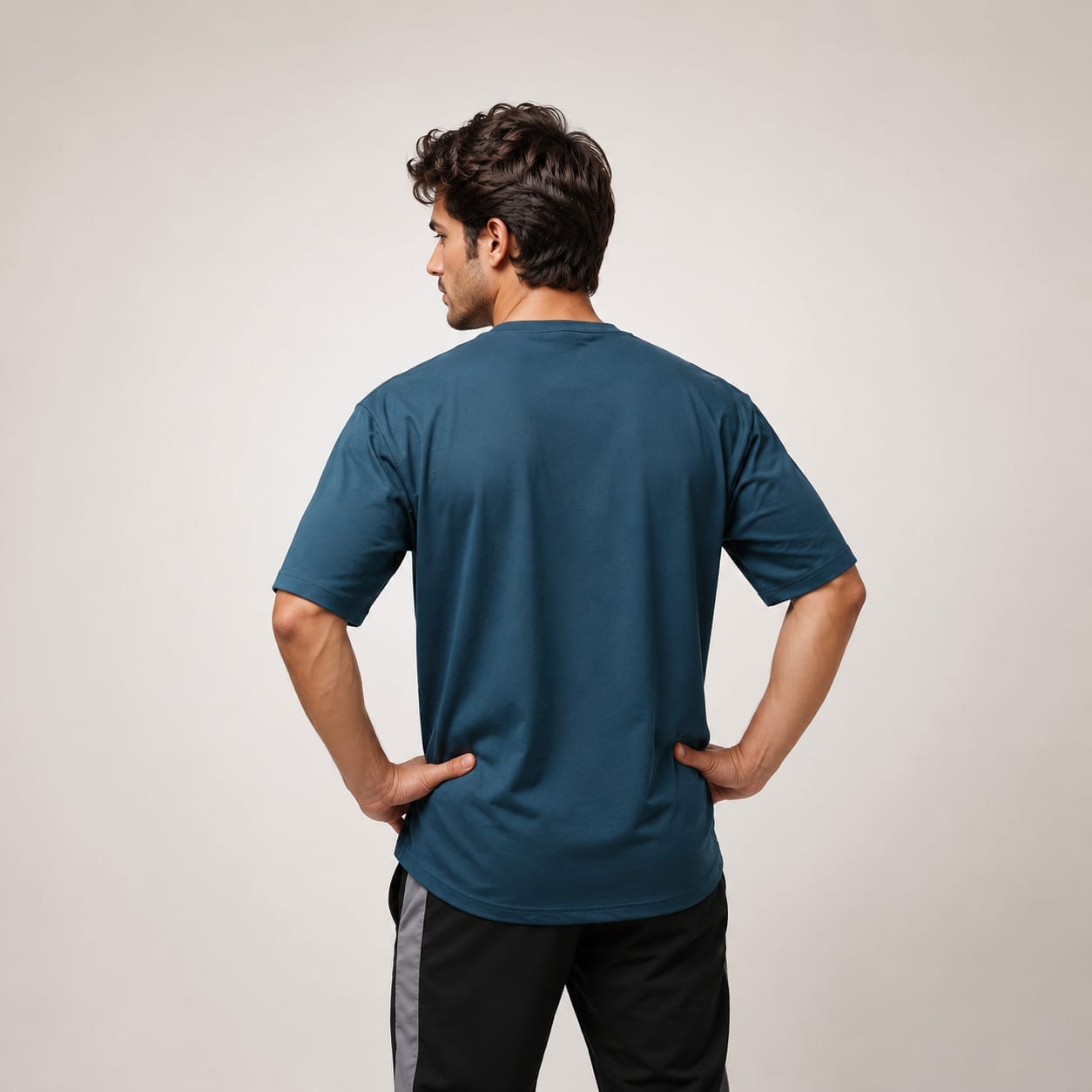 Men’s Oversized Drop Shoulder Peat colour - Image 2